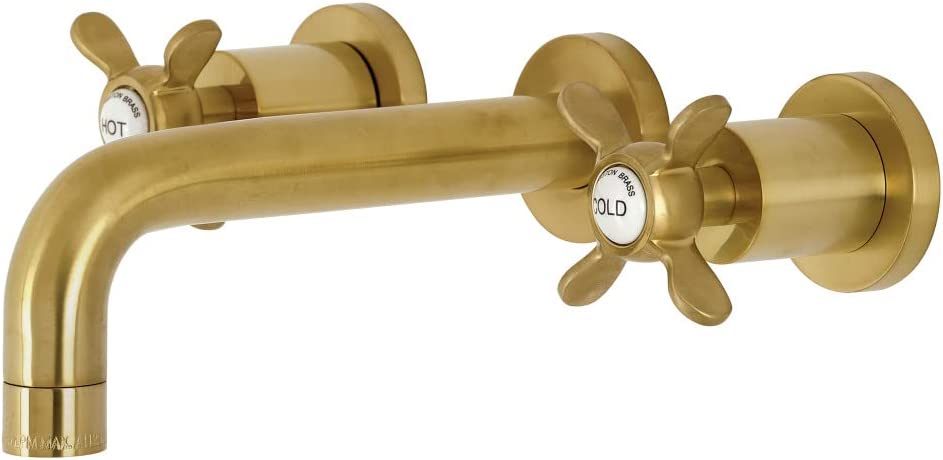 Kingston Brass KS8127BEX Essex Bathroom Faucet, Brushed Brass