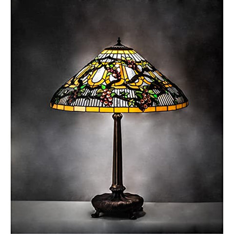 31 inches High Jeweled Grape Table Lamp