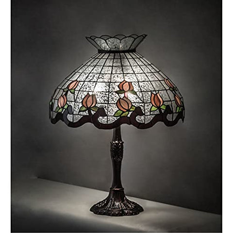 26 inches High Roseborder Table Lamp