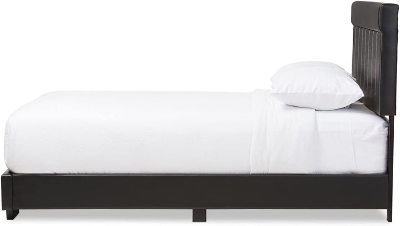 Baxton Studio Solo Modern and Contemporary Platform Bed Black/Full/Black/Contemporary