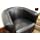 Baxton Studio Julian Black Faux Leather Club Chair with 360 Degree Swivel