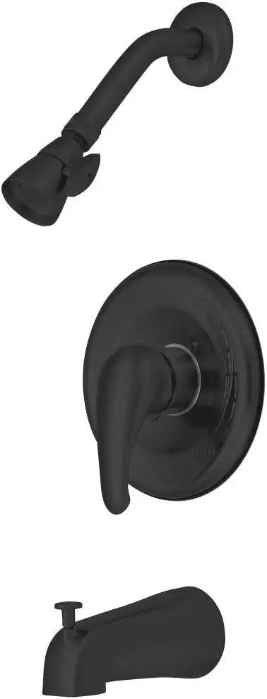 Kingston Brass KB650 Chatham Tub and Shower Faucet, Matte Black