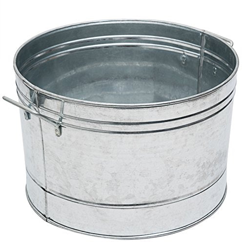 Achla Designs C-50 Galvanized Steel round tub, Standard