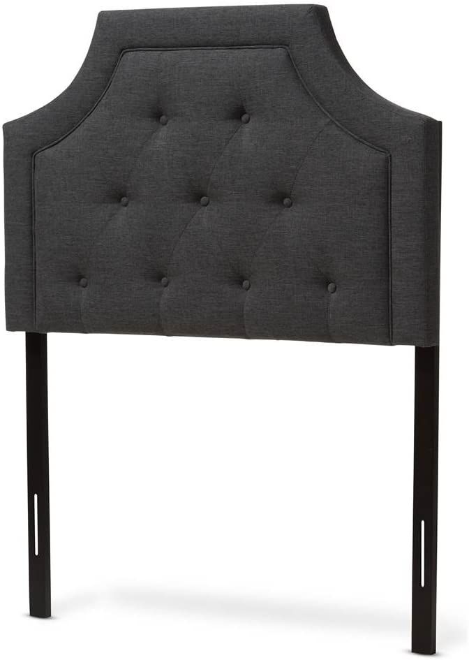 Baxton Studio Mars Modern and Contemporary Dark Grey Fabric Full Size Headboard