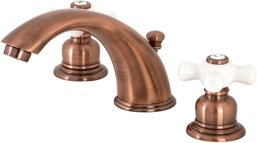 Kingston Brass KB966PX Magellan Widespread Bathroom Faucet, Antique Copper