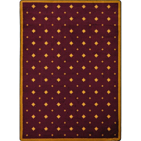 Joy Carpets Any Day Matinee Walk of Fame Theater Area Rugs, 64-Inch by 92-Inch by 0.36-Inch, Burgundy