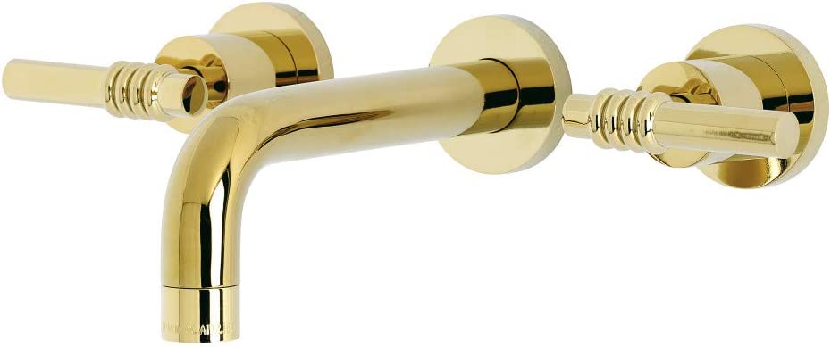 Kingston Brass KS8122ML Milano Bathroom Faucet, Polished Brass