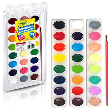 Crayola - Washable Watercolor Set - 24-Color Set