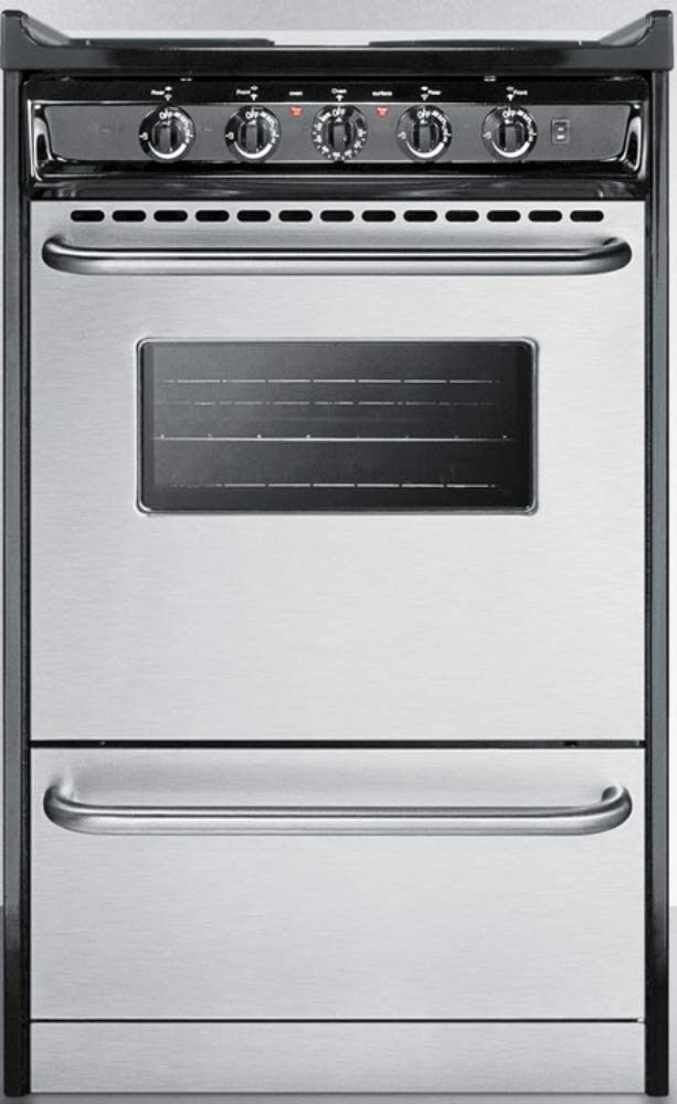 Summit TEM110BRWY Kitchen Cooking Range, Stainless Steel