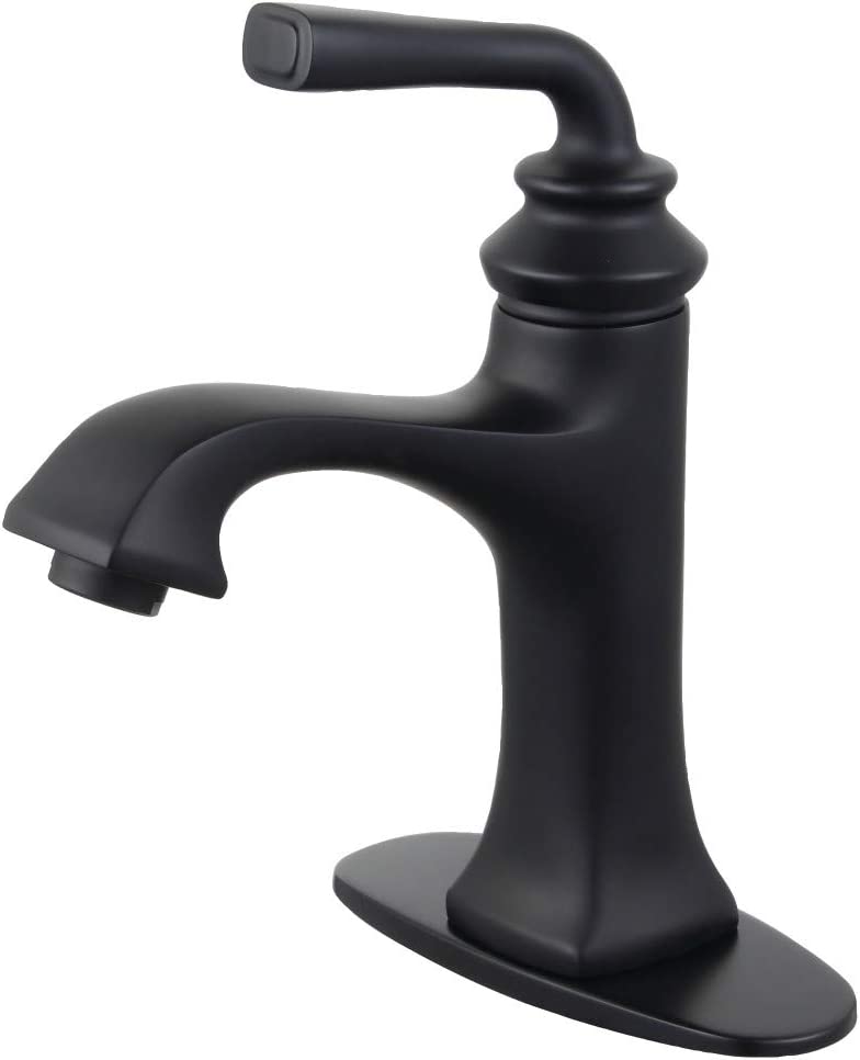 Kingston Brass LS4420RXL Restoration Bathroom Faucet, Matte Black