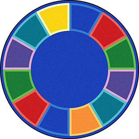 Joy Carpets Color Tones Childrens Rugs, E, Multicolor
