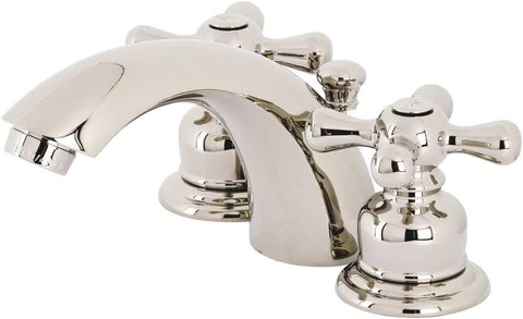 Kingston Brass KB946AXPN Victorian Mini-Widespread Bathroom Faucet, Polished Nickel