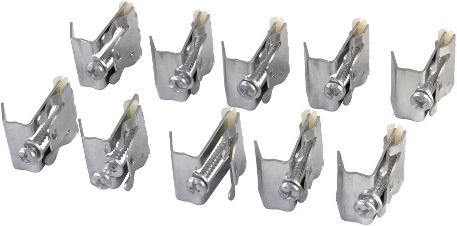 Kingston Brass KDSHDWR10 Mounting Clip (10Pcs/Pack) for Stainless Steel Sink, Silver