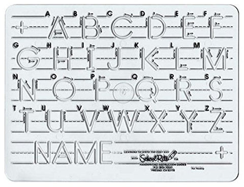 TEMPLATE MAUSCRIPT UPPERCASE LETTERS