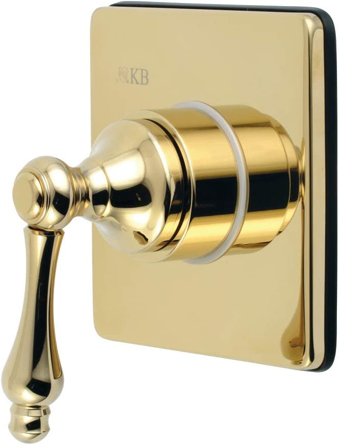 Kingston Brass KS3042AL Three-Way Diverter Valve with Trim Kit, Polished Brass