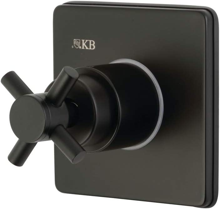 Kingston Brass KS3040DX Concord Three-Way Diverter Valve with Trim Kit, Matte Black