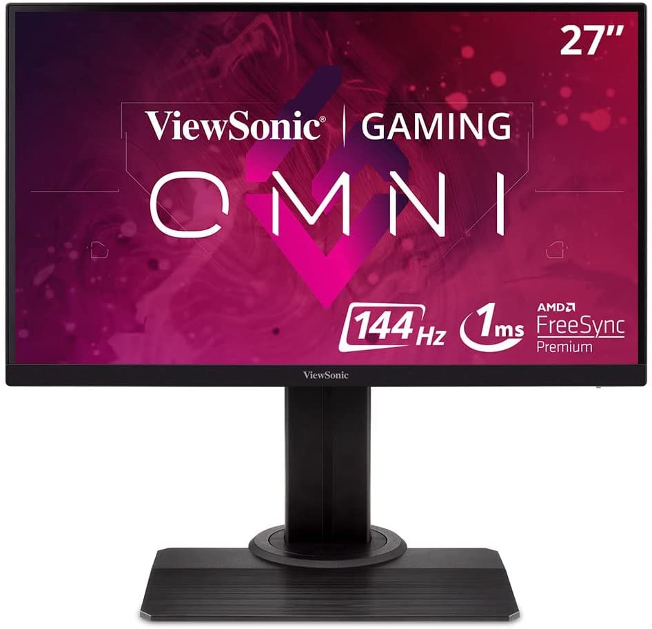 ViewSonic OMNI XG2705-2K 27 Inch 1440p 1ms 144Hz IPS Gaming Monitor with FreeSync Premium, Eye Care, Advanced Ergonomics, HDMI and DP for Esports