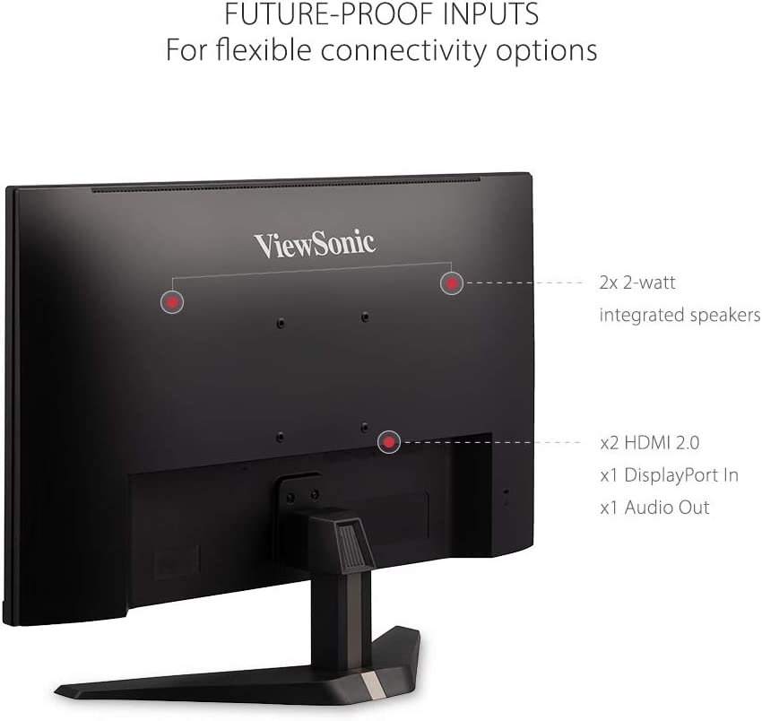 ViewSonic OMNI VX2768-2KP-MHD 27 Inch 1440p 1ms 144Hz IPS Gaming Monitor with FreeSync Premium, Eye Care, HDMI and DisplayPort