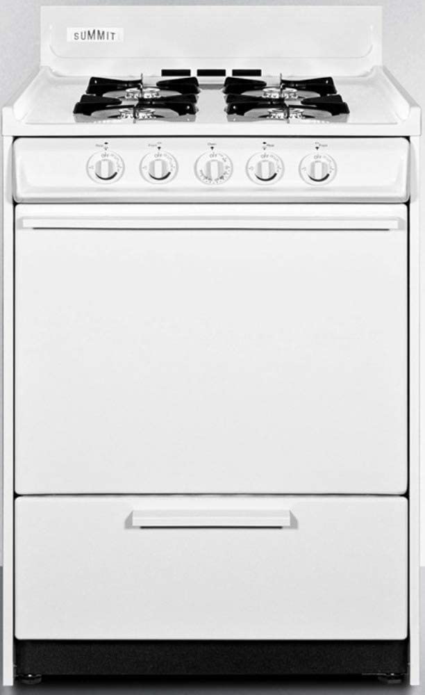 Summit WNM610P Kitchen Cooking Range, White