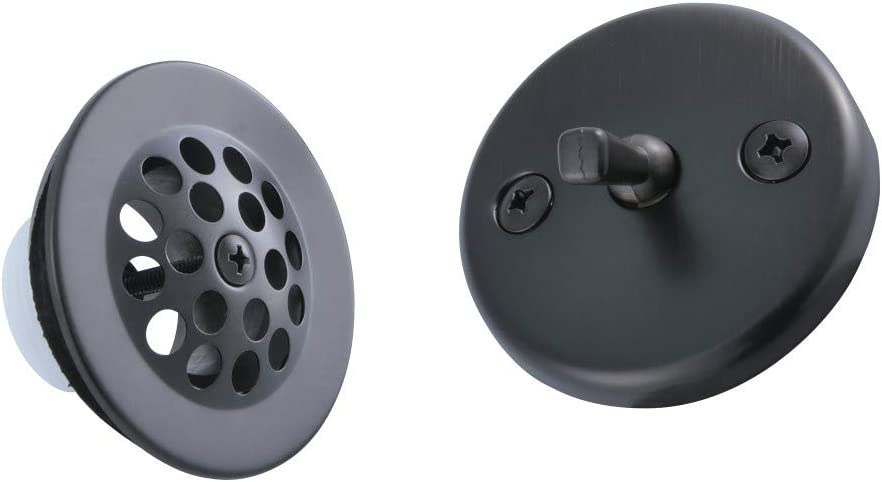 Kingston Brass DTL5305A0 Grid Tub Drain Kit, Matte Black