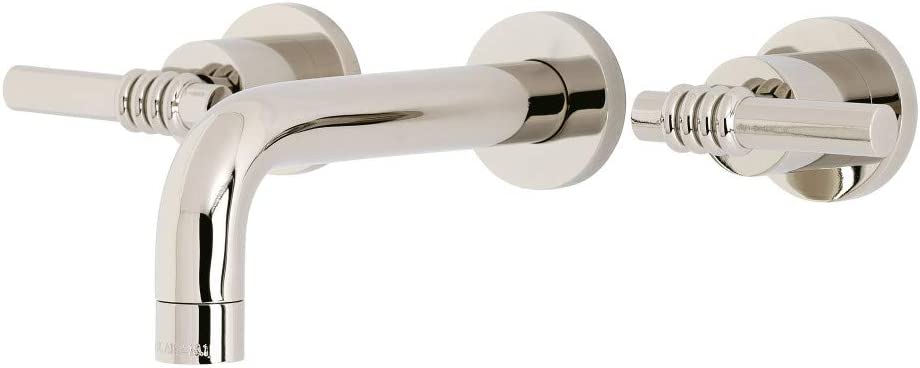 Kingston Brass KS8126ML Milano Bathroom Faucet, Polished Nickel