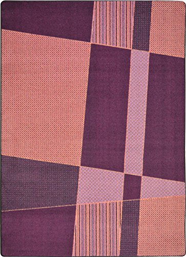 Joy Carpets Kid Essentials Spazz Teen Area Rugs, 92-Inch by 129-Inch by 0.36-Inch, Purple