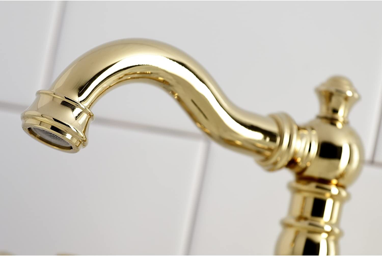 Kingston Brass FSC1972AX American Classic Widespread Bathroom Faucet, Polished Brass