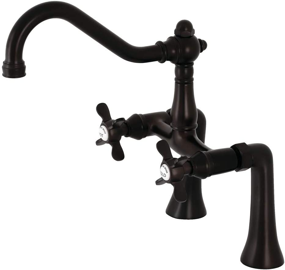 Kingston Brass KS3235BEX Essex Clawfoot Tub Faucet, Oil Rubbed Bronze