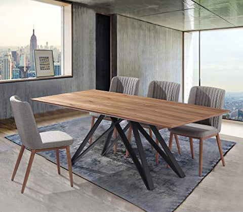 Armen Living Wade Dining set, Walnut