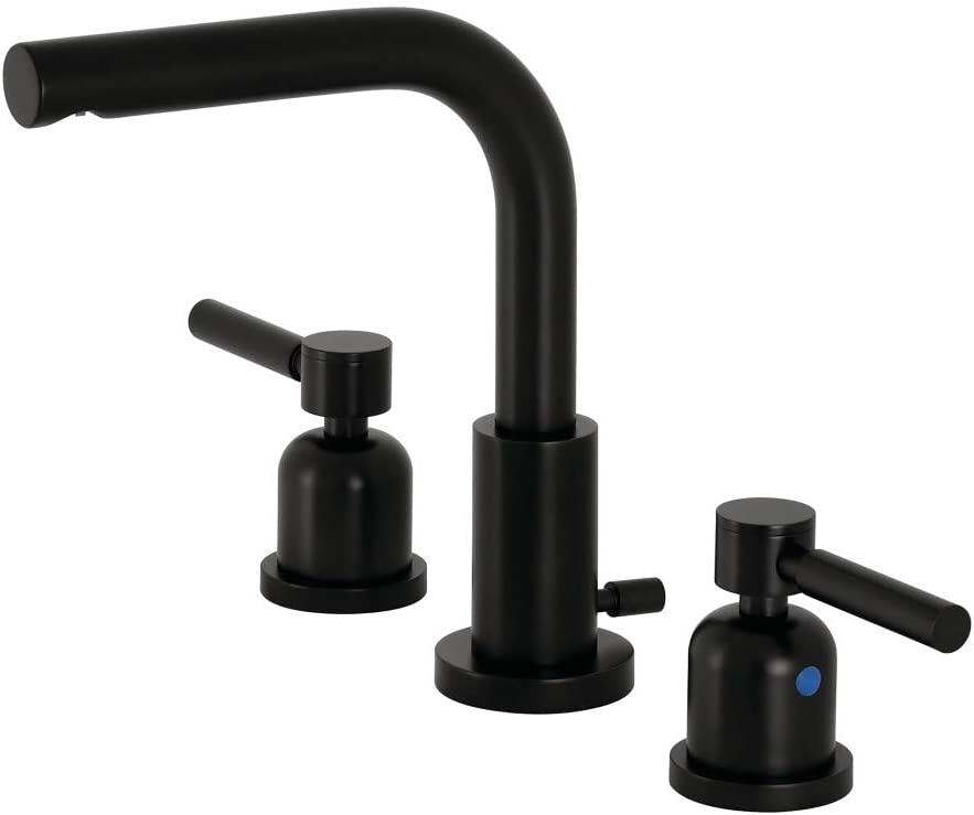 Kingston Brass FSC8950DL Concord Widespread Bathroom Faucet, Matte Black