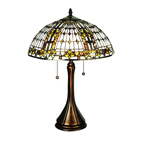 22.5InchH Fleur-de-lis Table Lamp