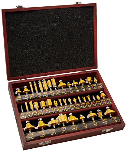 Pro-Series 40 Piece Router Bit Set in Wood Box