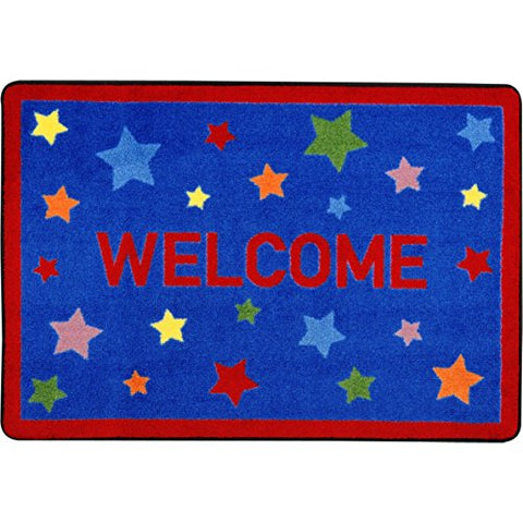 Joy Carpets 1853A Reading Superstars Childrens Rugs, A, Multicolor