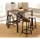Steve Silver Rebecca Weathered 5-Piece Counter Height Brown Wood/Metal Dining Set