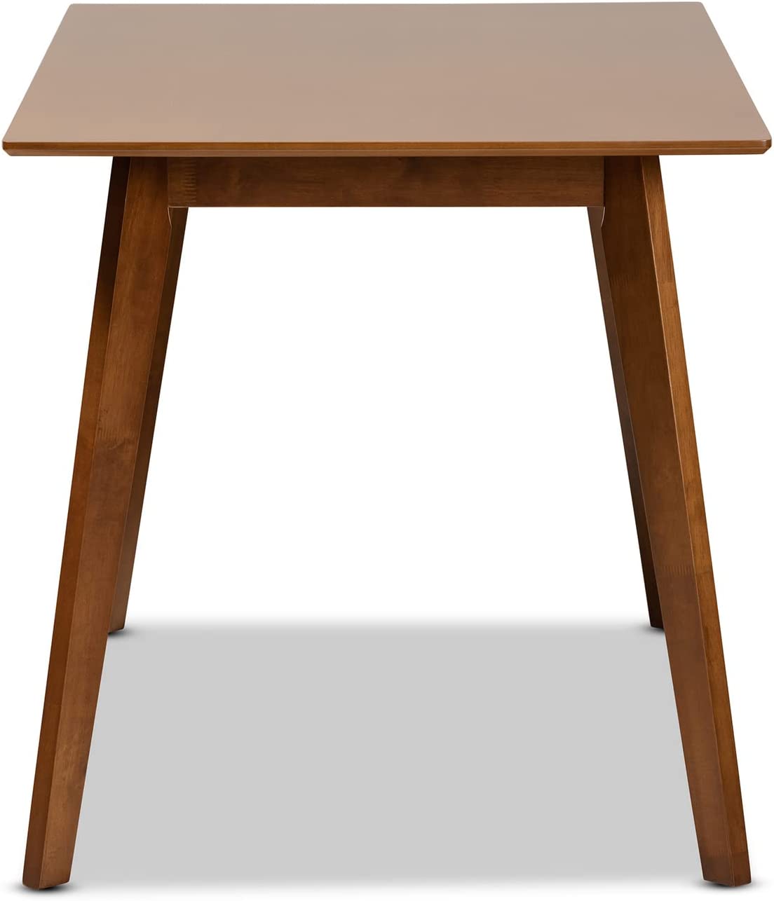 Baxton Studio Maila Mid-Century Modern Transitional Walnut Brown Finished Wood Dining Table