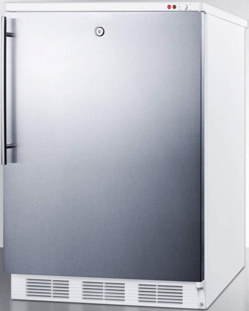 Summit VT65MLSSHV Upright Freezer, Stainless Steel