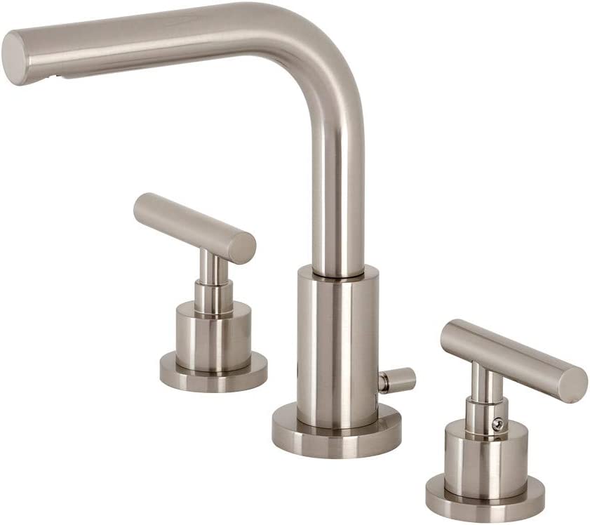 Kingston Brass FSC8958CML Manhattan Widespread Bathroom Faucet, Brushed Nickel