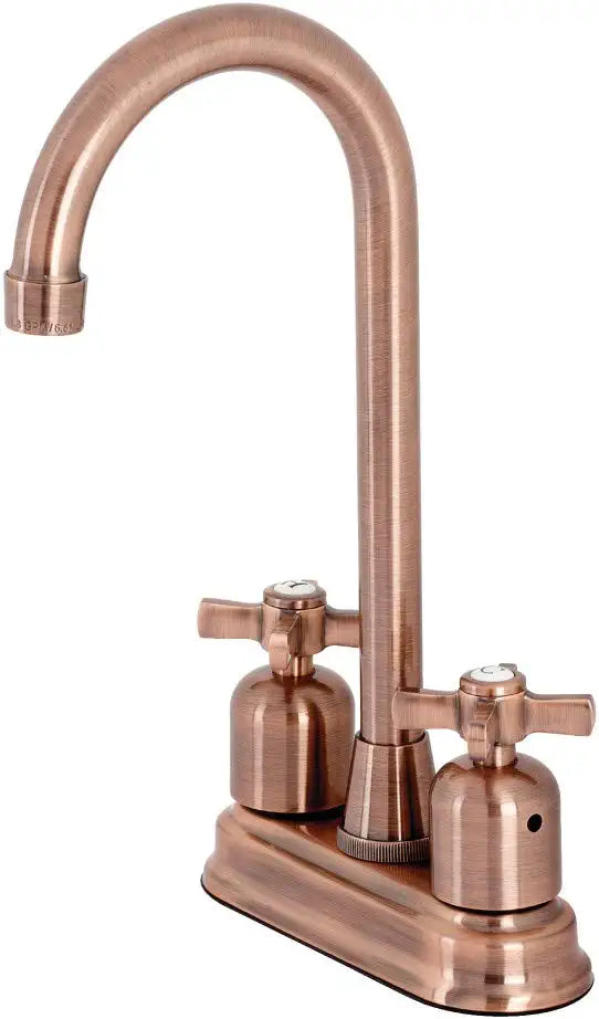 Kingston Brass KB849ZXAC Millennium Bar Faucet, Antique Copper