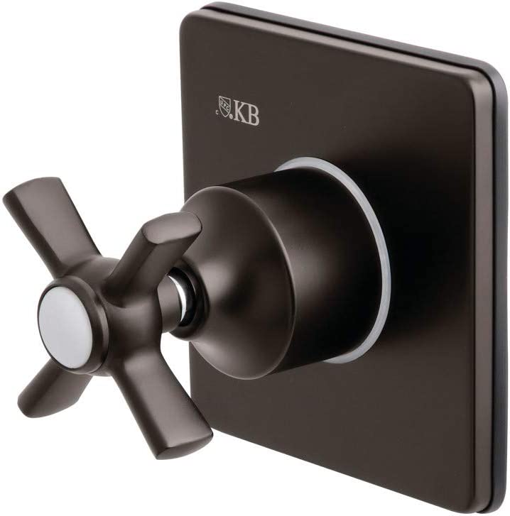 Kingston Brass KS3045ZX Three-Way Diverter Valve with Trim Kit, Oil Rubbed Bronze