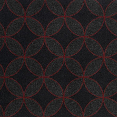 Joy Carpets Kaleidoscope - Whimsical Area Rugs Eclipse, 78 x 109, Red