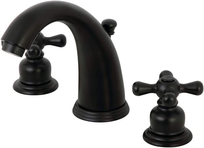 Kingston Brass KB980AX Victorian Widespread Bathroom Faucet, Matte Black