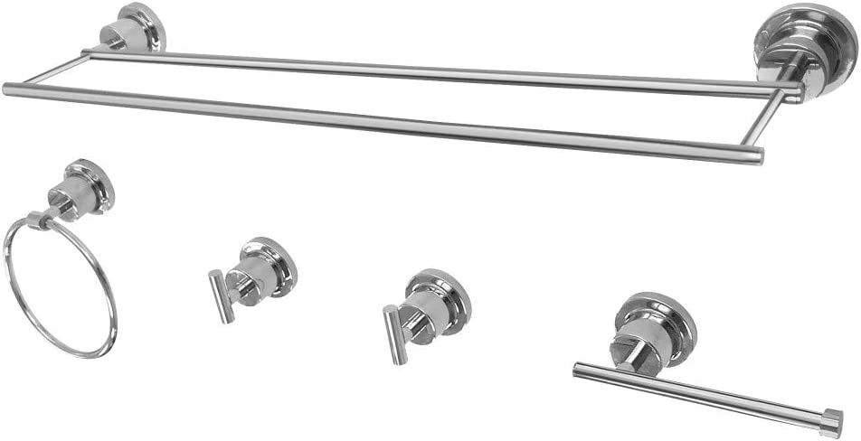 Kingston Brass BAH821318478C Concord Bathroom Hardware Set, Polished Chrome