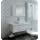 Fresca Lucera 42&#34; White Wall Hung Vessel Sink Modern Bathroom Vanity w/Medicine Cabinet