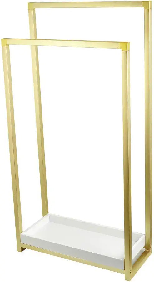 Kingston Brass SCC8267 Edenscape Freestanding Towel Rack, Brushed Brass