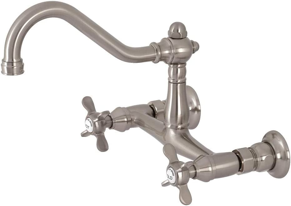 Kingston Brass KS3248BEX Essex Bathroom Faucet, Brushed Nickel