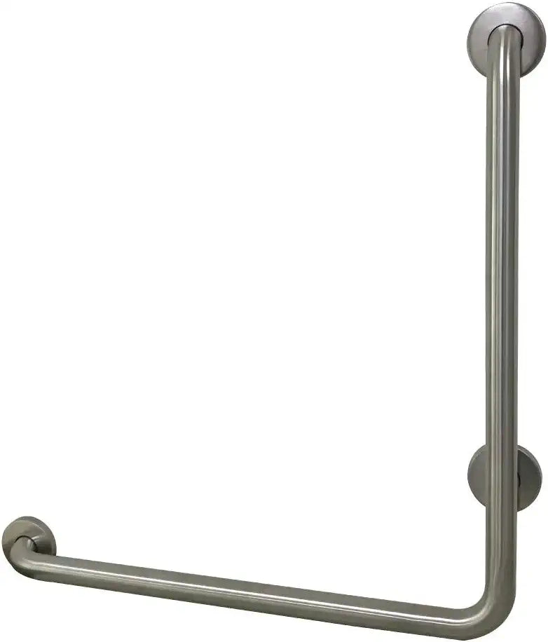 Kingston Brass GBL1424CSL8 24&#34;x 24&#34; L-Shaped Grab Bar - Left Hand, Brushed Nickel