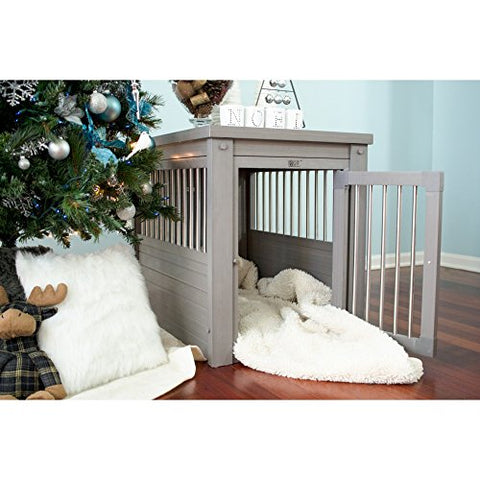New Age Pet  InnPlace Dog Crate - Grey Small