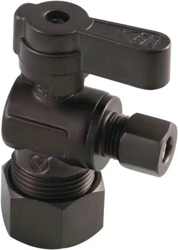 Kingston Brass KF5814ORB 5/8&#34; x 1/4&#34; O.D. Comp Angle Stop Valve, Oil Rubbed Bronze