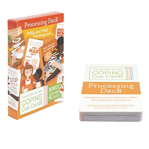 Coping Skills for Kids Coping Cue Cards Processing Deck