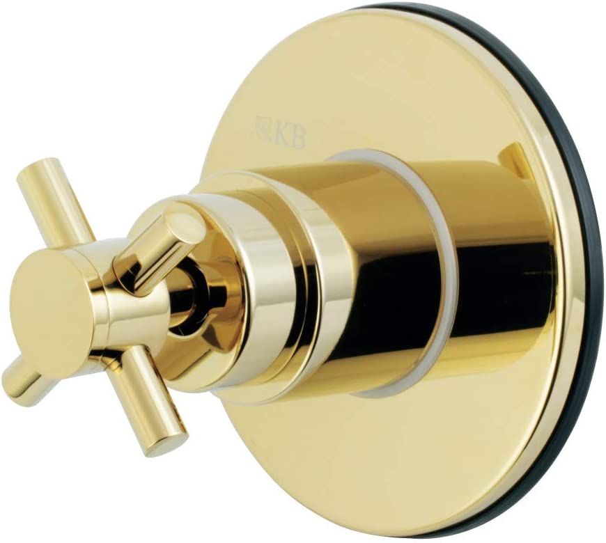 Kingston Brass KS3032DX Concord Three-Way Diverter Valve with Trim Kit, Polished Brass